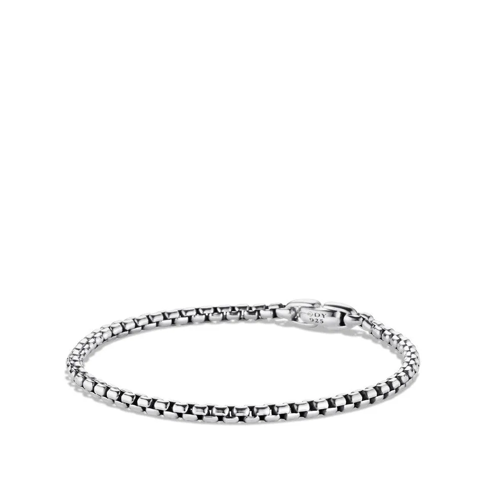 David Yurman Box Chain Bracelet in Sterling Silver, 4mm