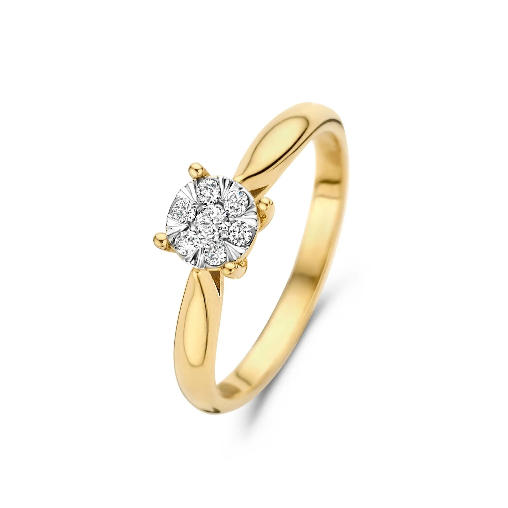 De la Paix Hanaé 14 karat gold ring with diamond 0.14 carat