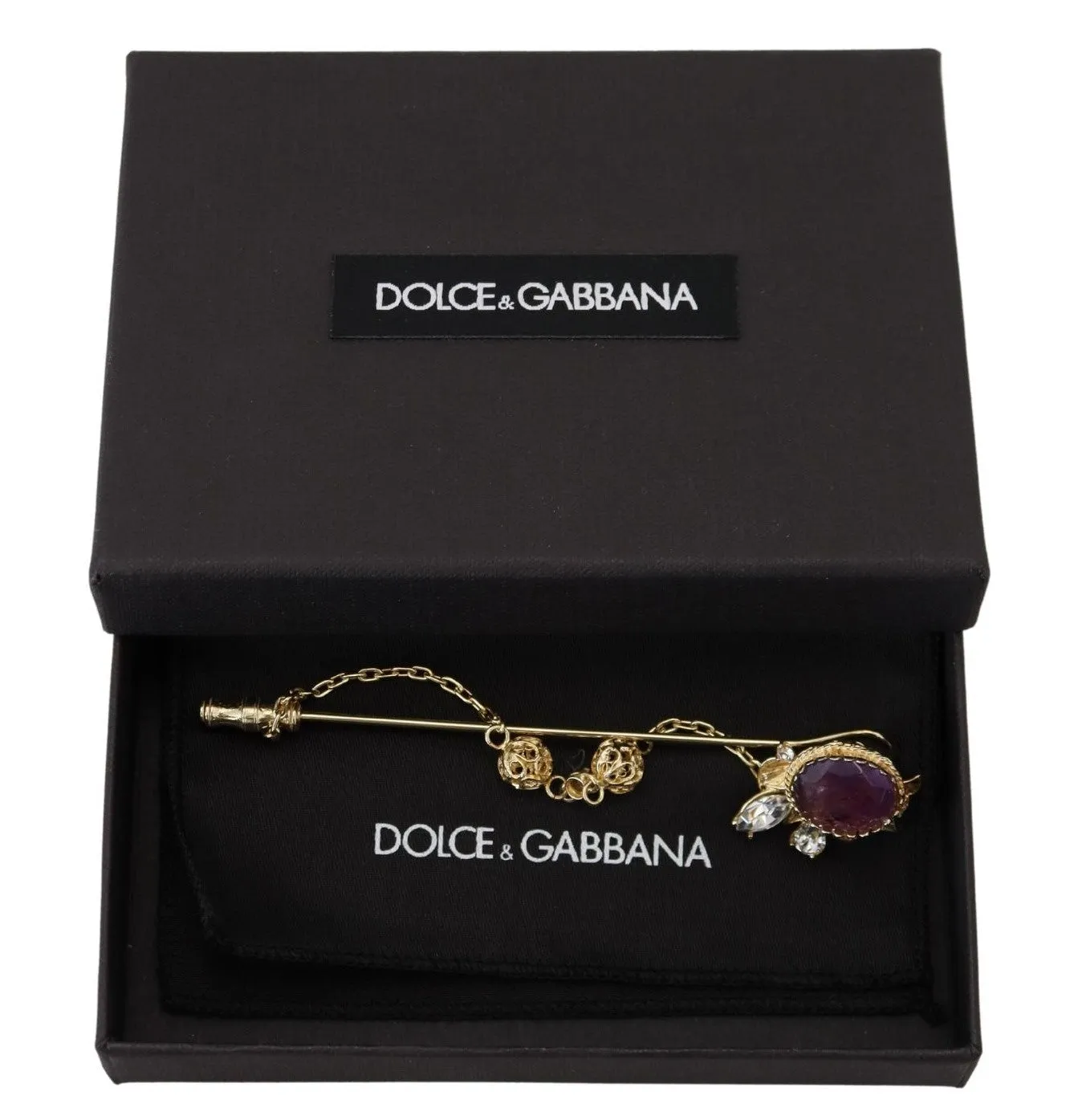 Dolce & Gabbana Elegant Sterling Silver Brooch Pin