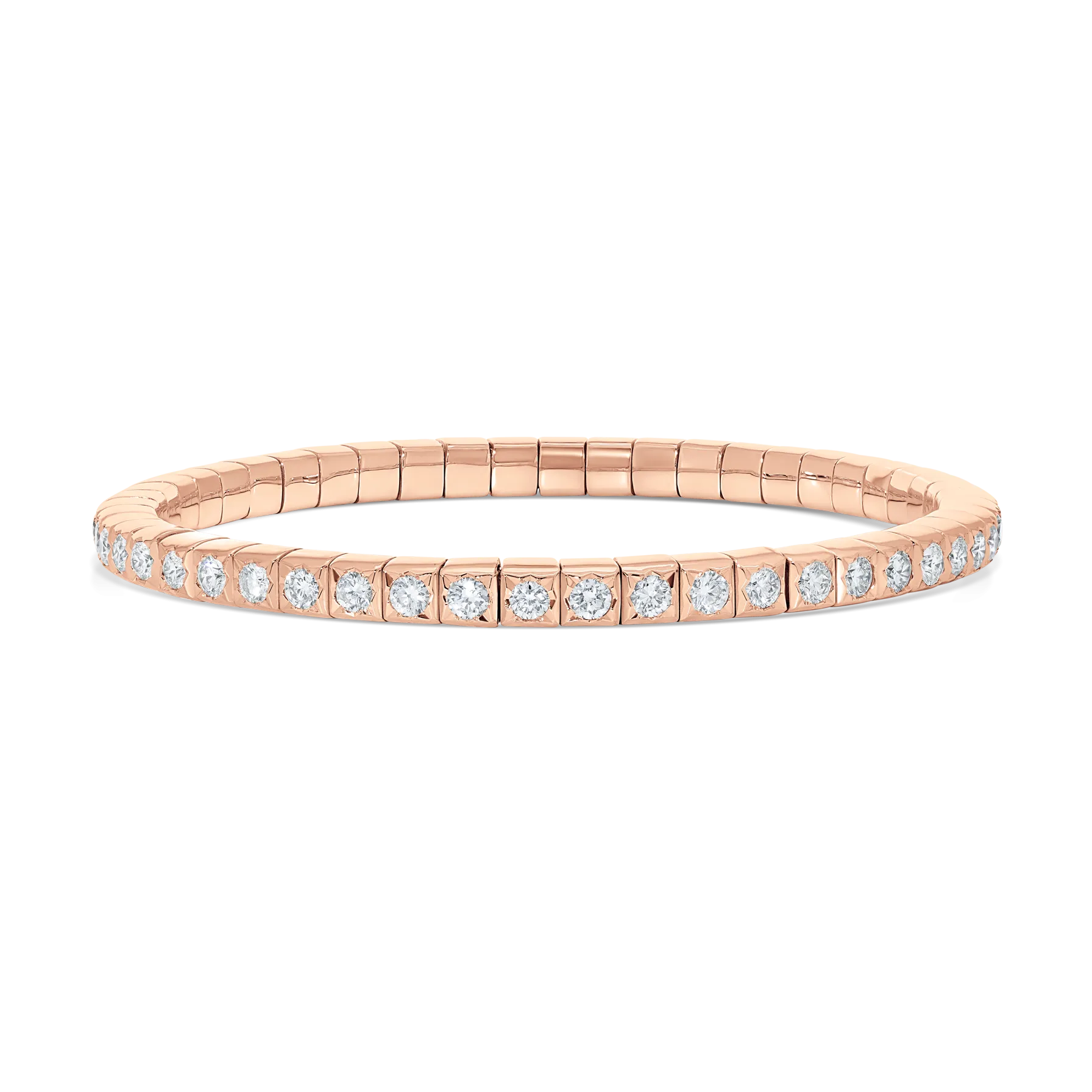 Dujour Gold and Diamond Petite Stretch Bracelet