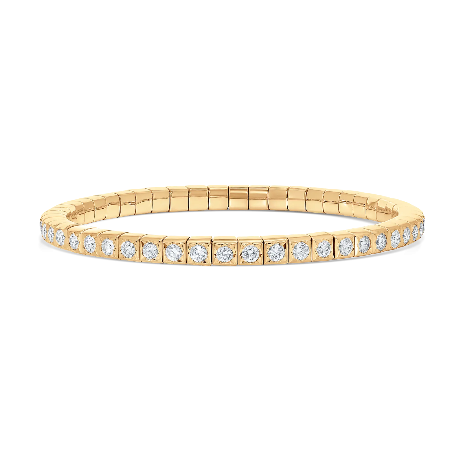 Dujour Gold and Diamond Petite Stretch Bracelet