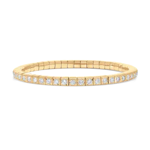 Dujour Gold and Diamond Petite Stretch Bracelet