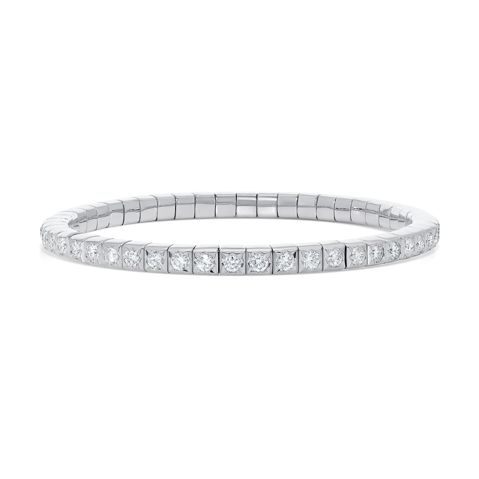 Dujour Gold and Diamond Petite Stretch Bracelet