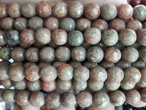 Dull Green Circular Semi Precious Agate Stones