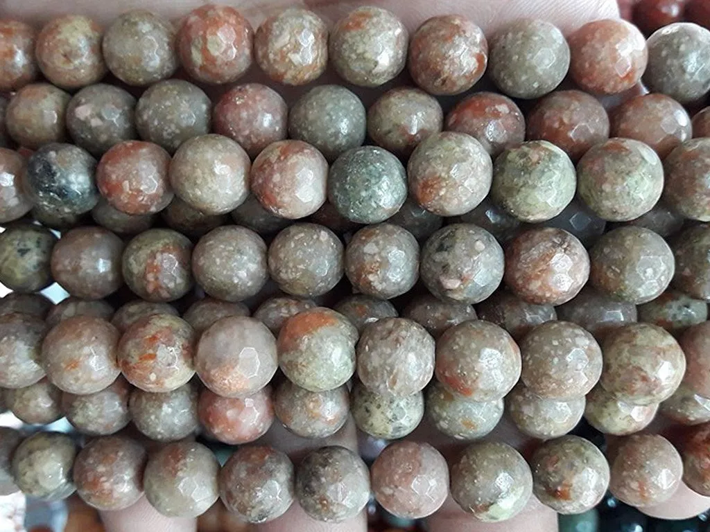 Dull Green Circular Semi Precious Agate Stones