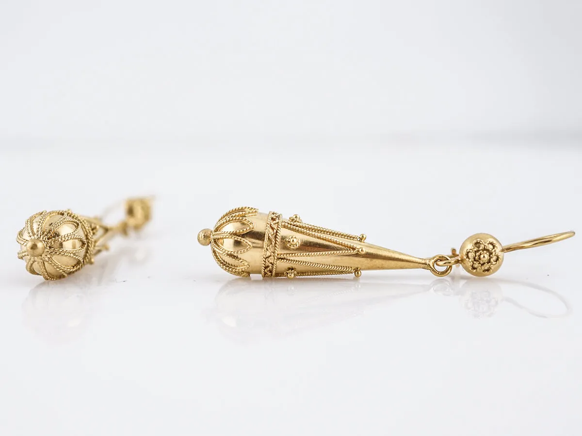 Earrings Modern in 15k Yellow Gold