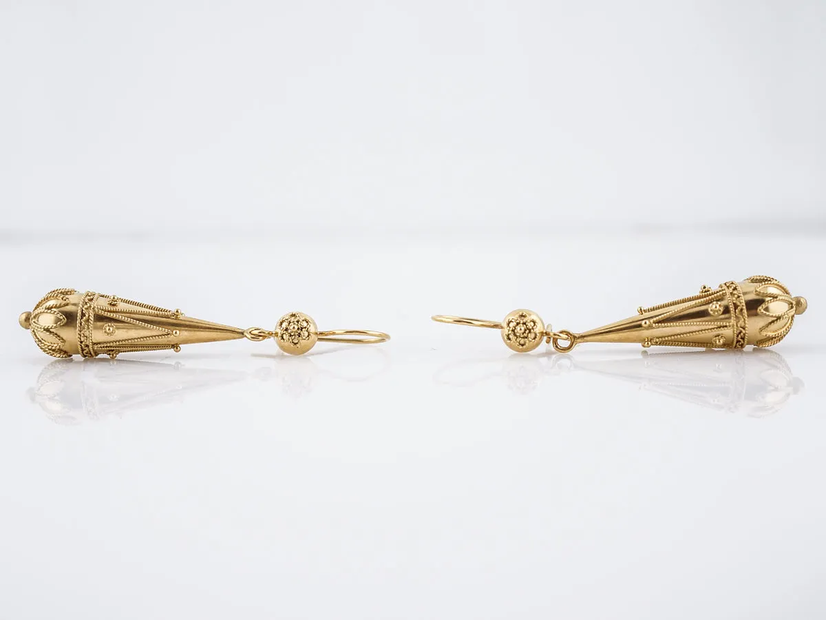 Earrings Modern in 15k Yellow Gold