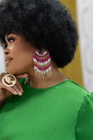Eni Beaded Drop Earrings