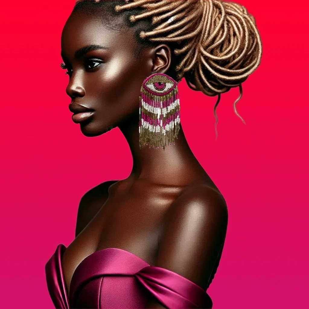 Eni Beaded Drop Earrings