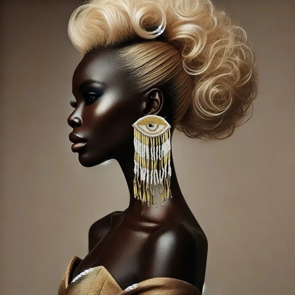 Eni Beaded Drop Earrings