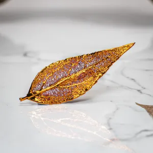 Eucalyptus Leaf - Copper Brooch