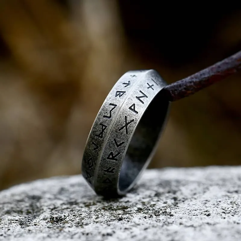 Futhark Runes Men-Women Rings