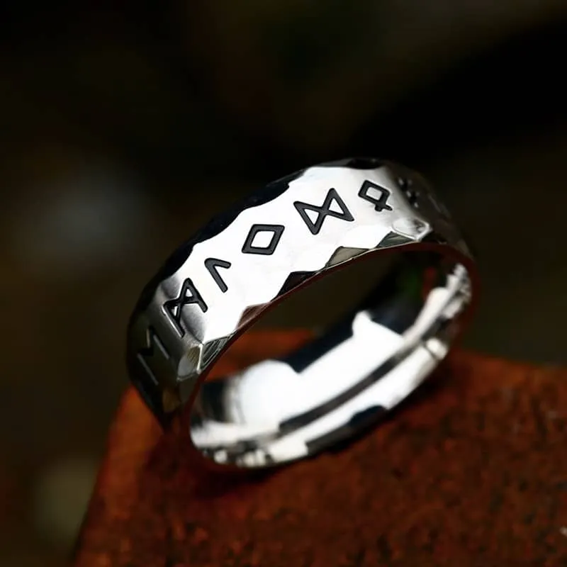 Futhark Runes Men-Women Rings