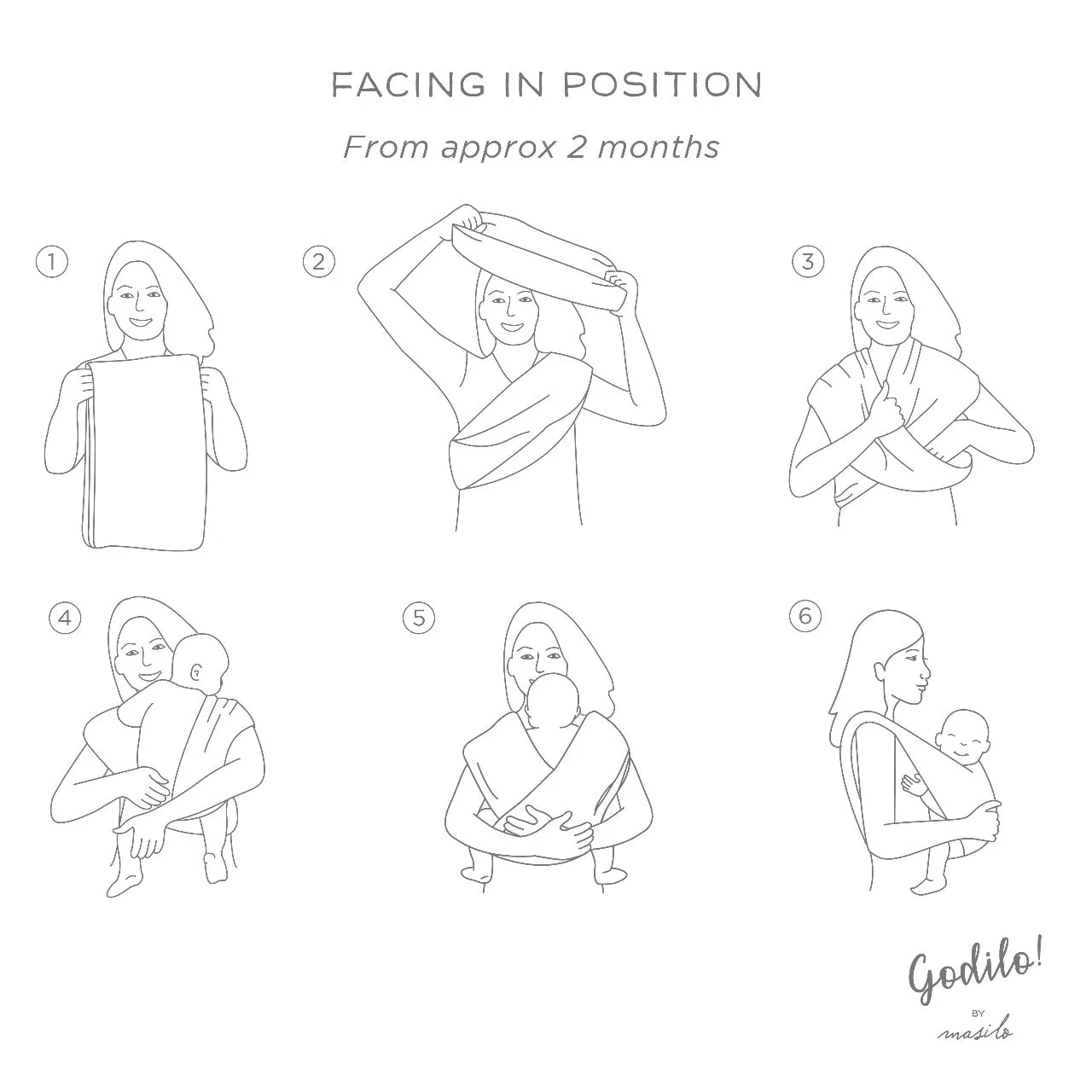 Godilo Ergonomic Organic Cotton Baby Carrier Wrap – Leaf