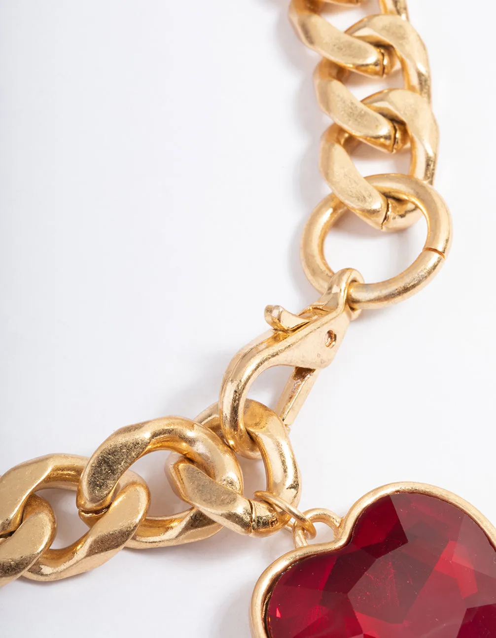 Gold Statement Heart Necklace