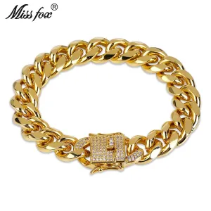 Gorgeous 12mm Oval Multi-Layer Twist Micro-Studded High-End Diamond Inlay 18K Gold Jewerly for Men