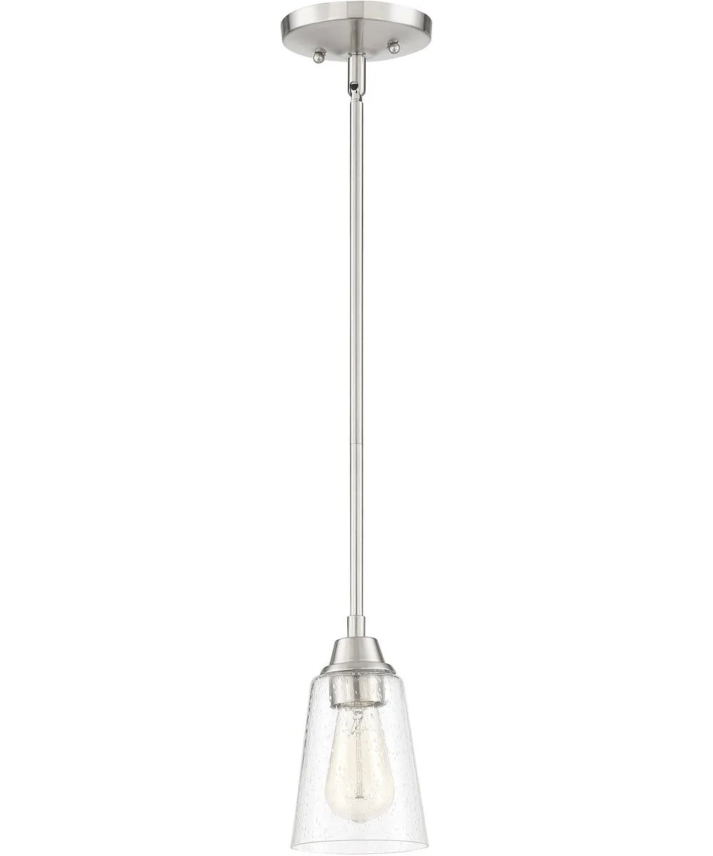 Grace 1-Light Mini Pendant Brushed Polished Nickel