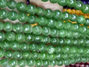 Green Circular Agate Stones