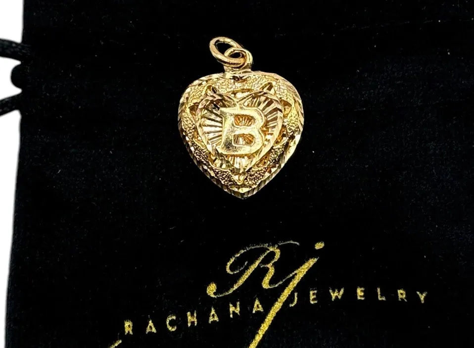 Heart Letter Pendants
