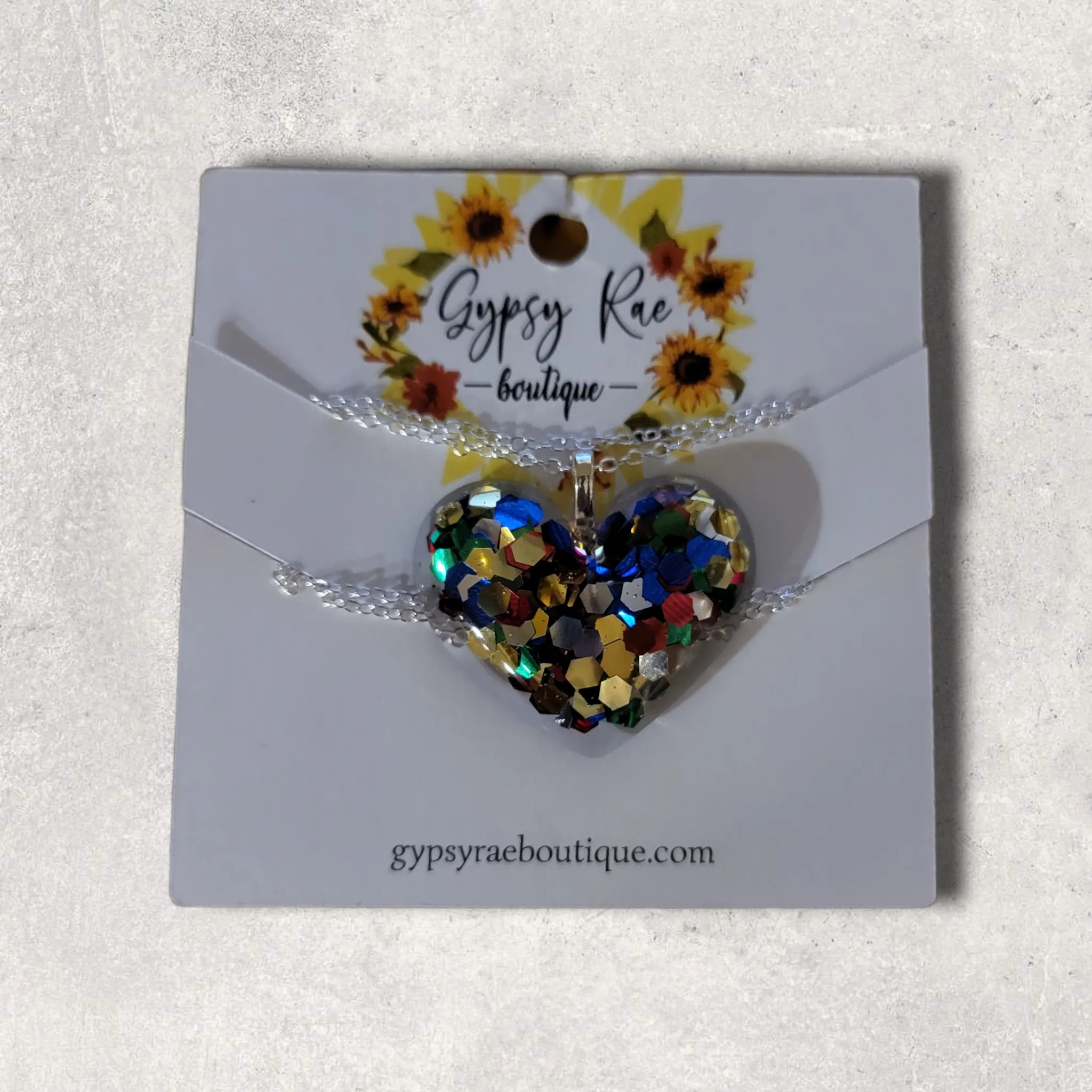 Heart Resin Necklaces