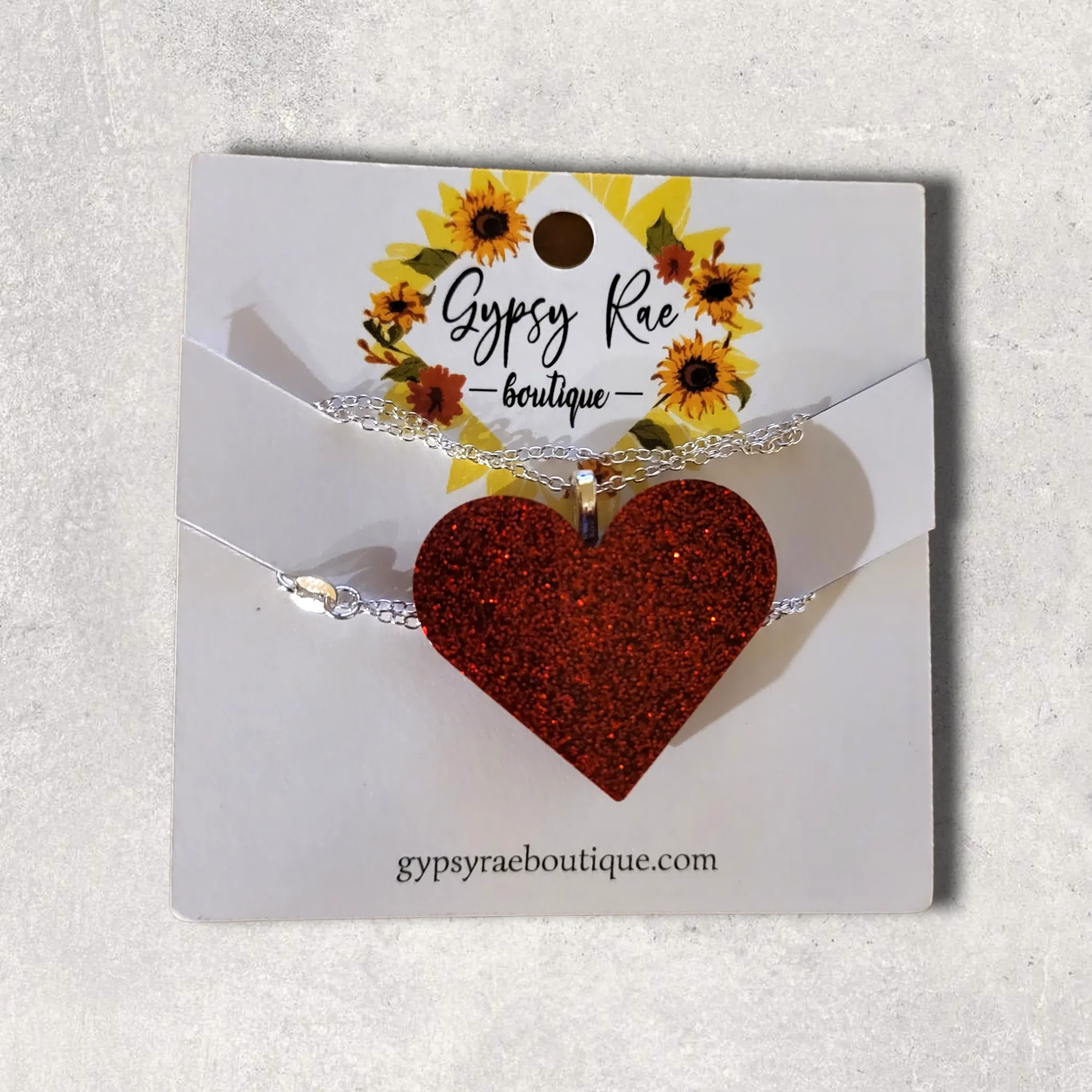 Heart Resin Necklaces