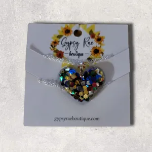 Heart Resin Necklaces