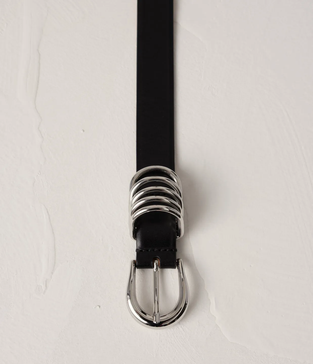Hollyhock Belt in Black and Silver