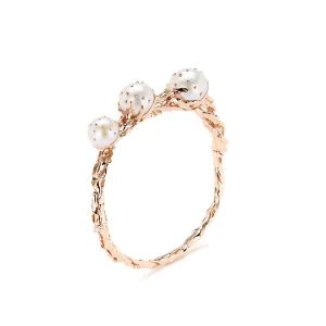 Jellyfish White Pearls Bangle
