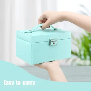 Jewelry box, jewelry box with drawers, PU leather jewelry box jewelry box large jewelry organizer for rings earrings bracelets necklaces