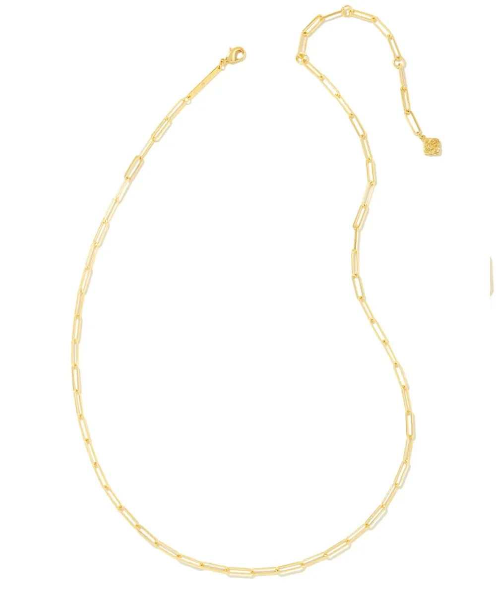Kendra Scott Courtney Paperclip Necklace - Gold