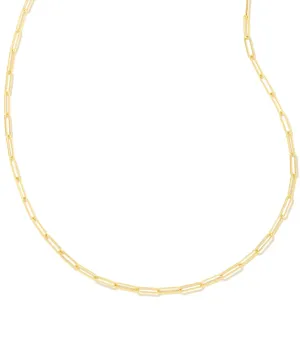 Kendra Scott Courtney Paperclip Necklace - Gold