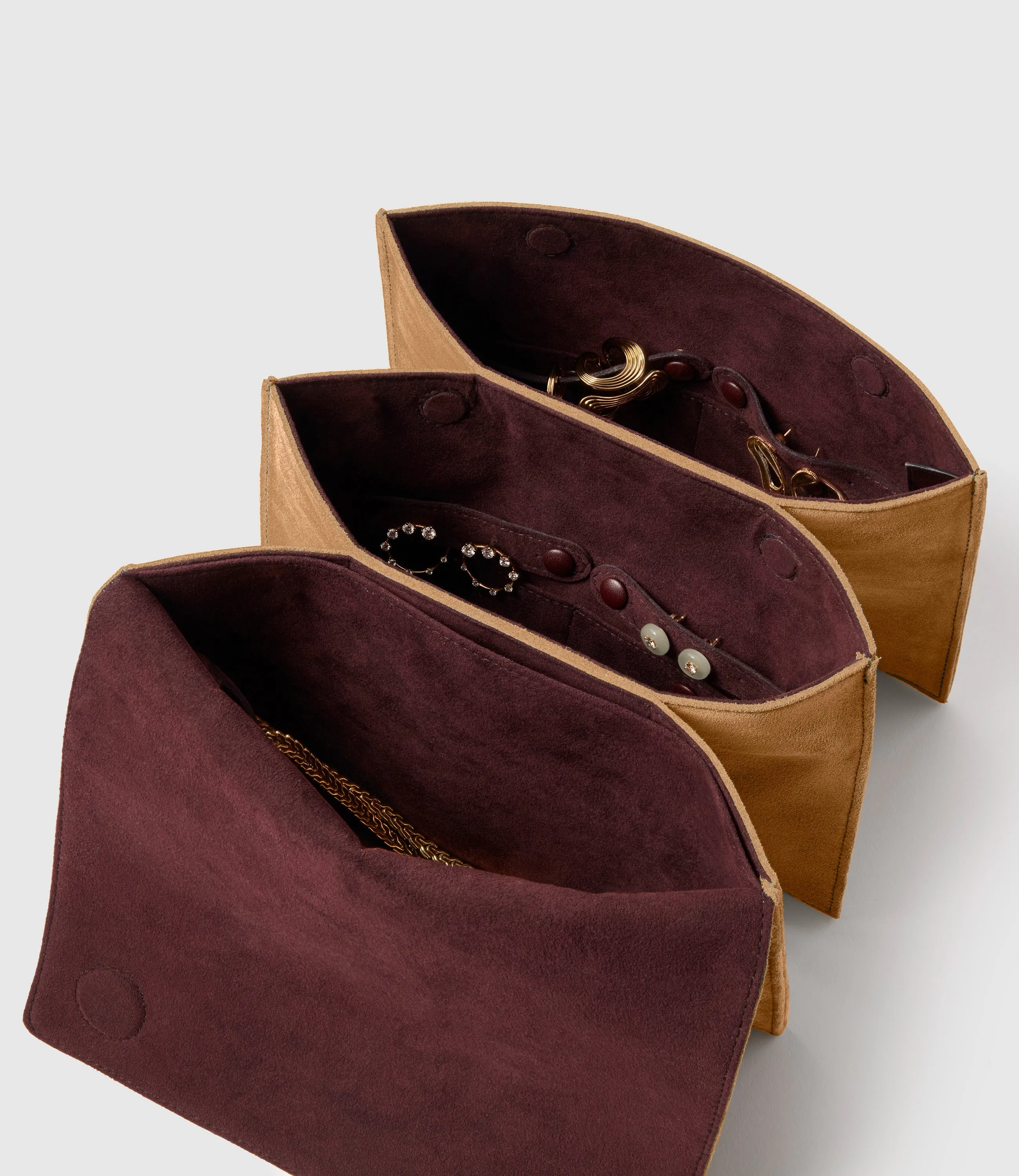 Large Jewellery Travel Case Suede Marrakech