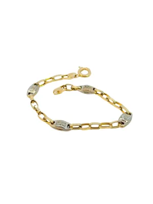 Lesotho Jewellery 14k Gold Bracelet for Men - 4.63 Grams, Length -20.5 cm
