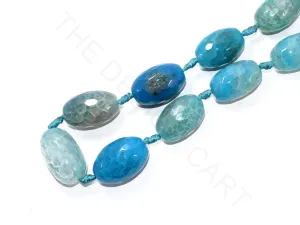 Light Blue Oval Agate Stones