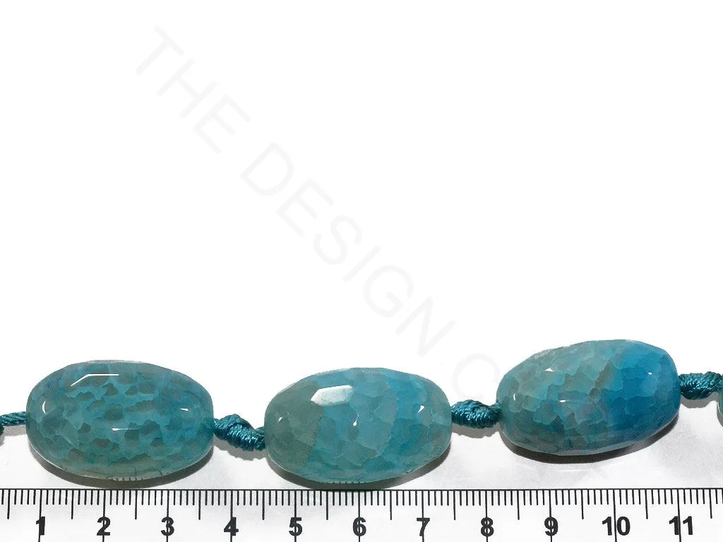 Light Blue Oval Agate Stones