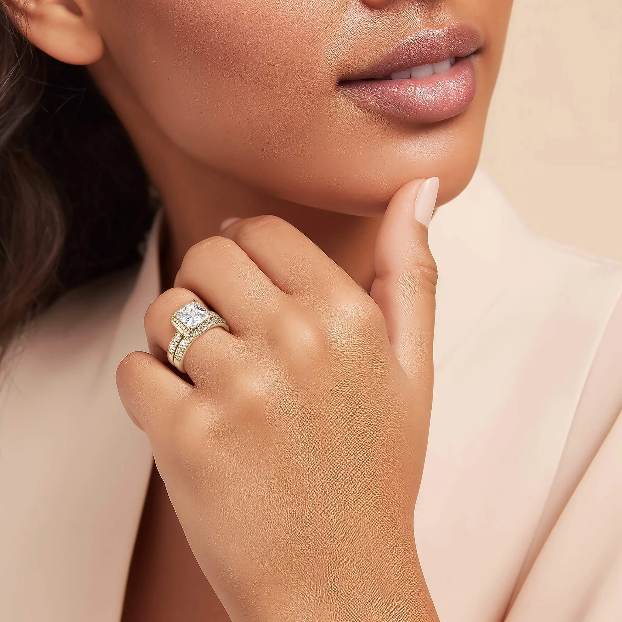 Lustrous Love Bridal Ring