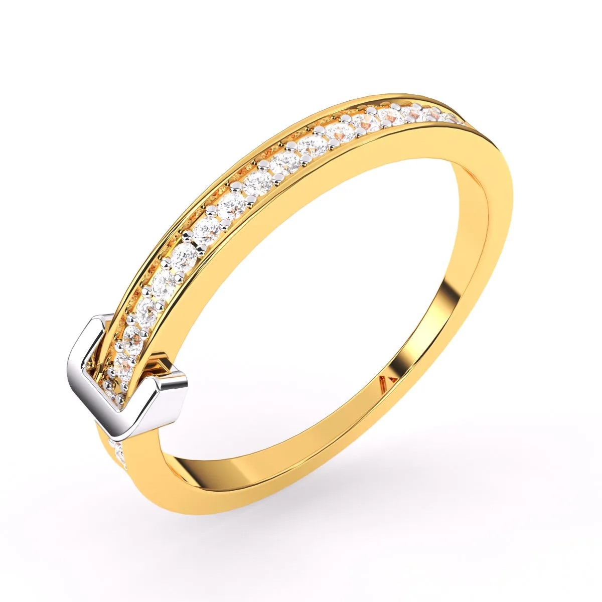 Luxurious Lab Grown Diamond Half Eternity Band