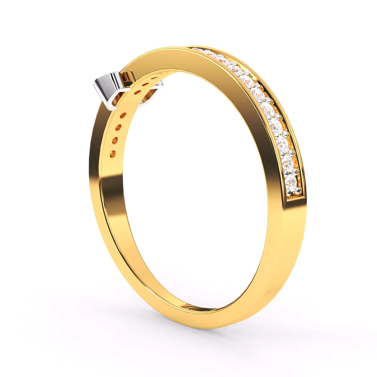 Luxurious Lab Grown Diamond Half Eternity Band