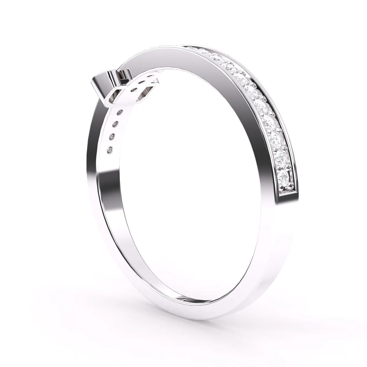 Luxurious Lab Grown Diamond Half Eternity Band