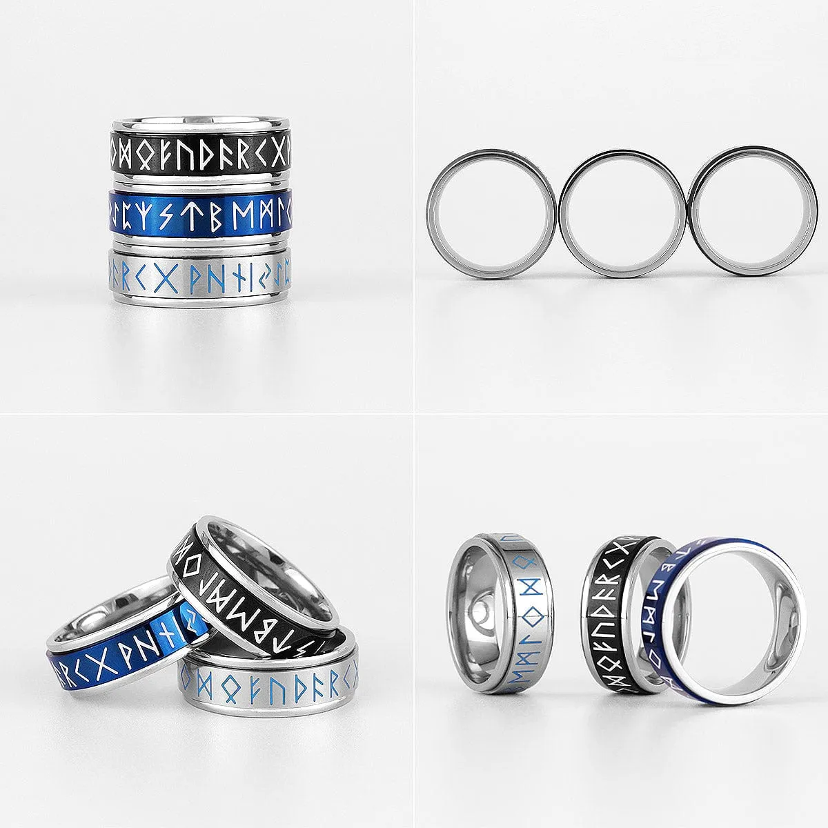 Magic Runes Luminous Spin Ring