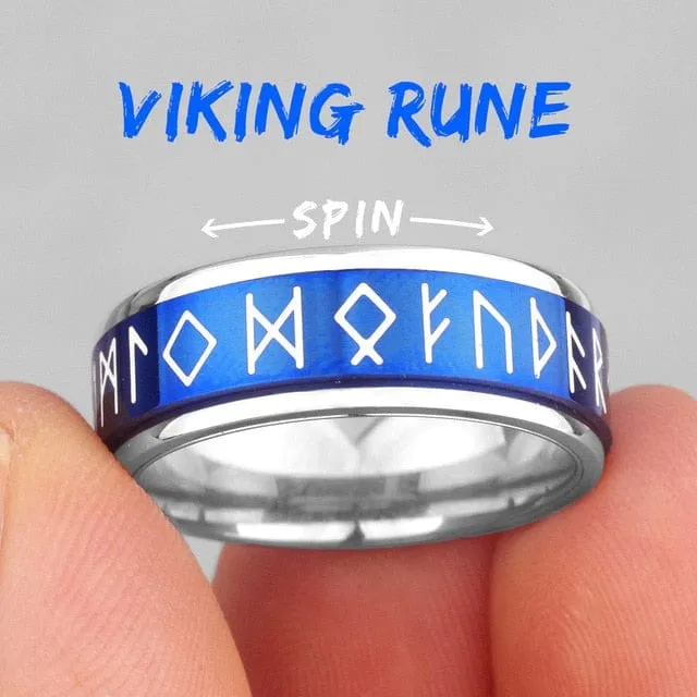 Magic Runes Luminous Spin Ring