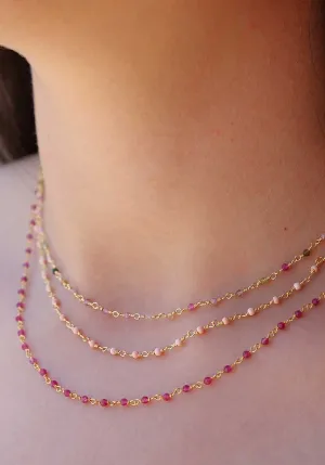 Necklace  Cifr Framboise