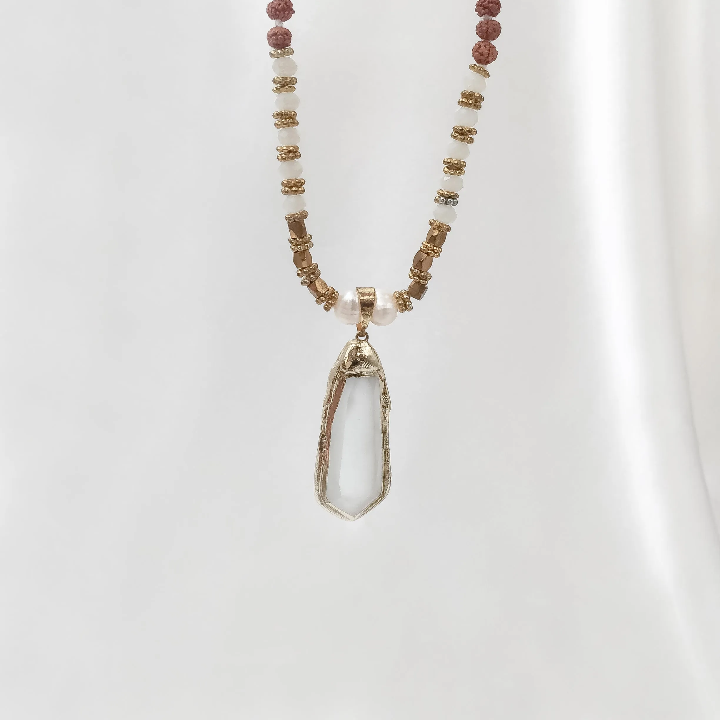 Necklace Yoga Glass Crystal Pendant