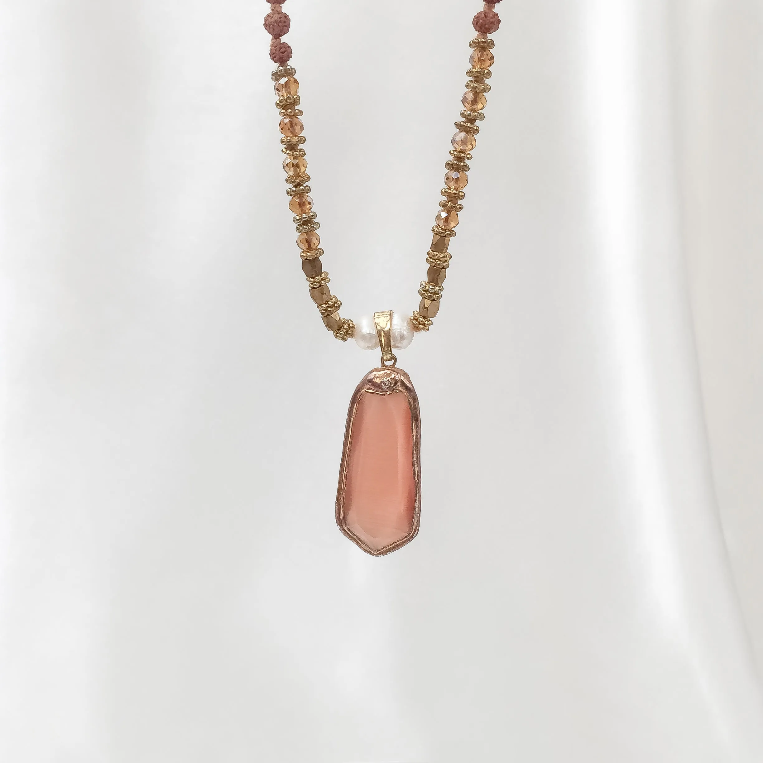 Necklace Yoga Glass Crystal Pendant