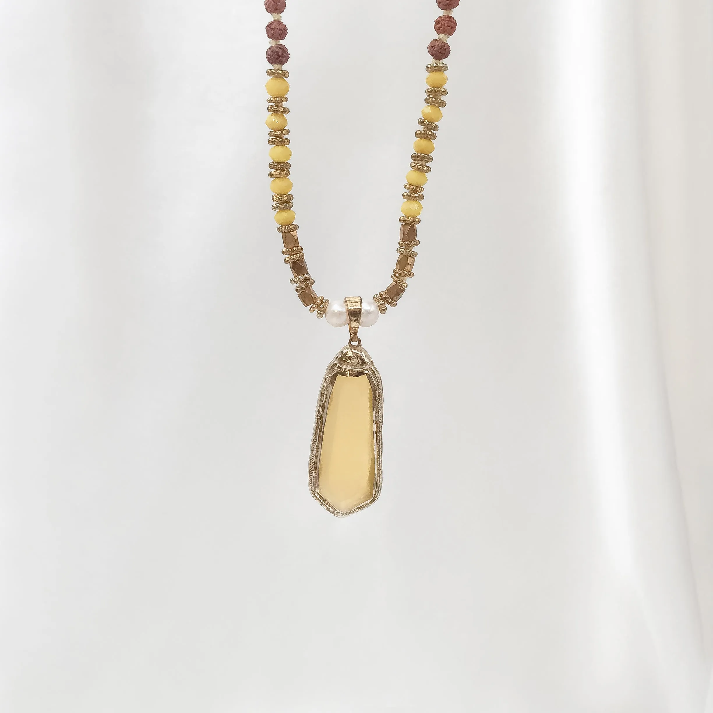 Necklace Yoga Glass Crystal Pendant