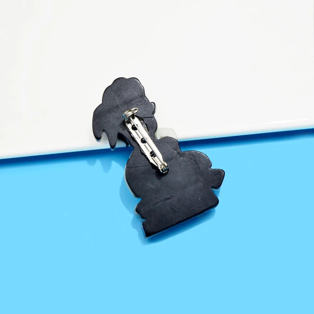 New Arrival Acrylic Elegant Lady Brooches For Women