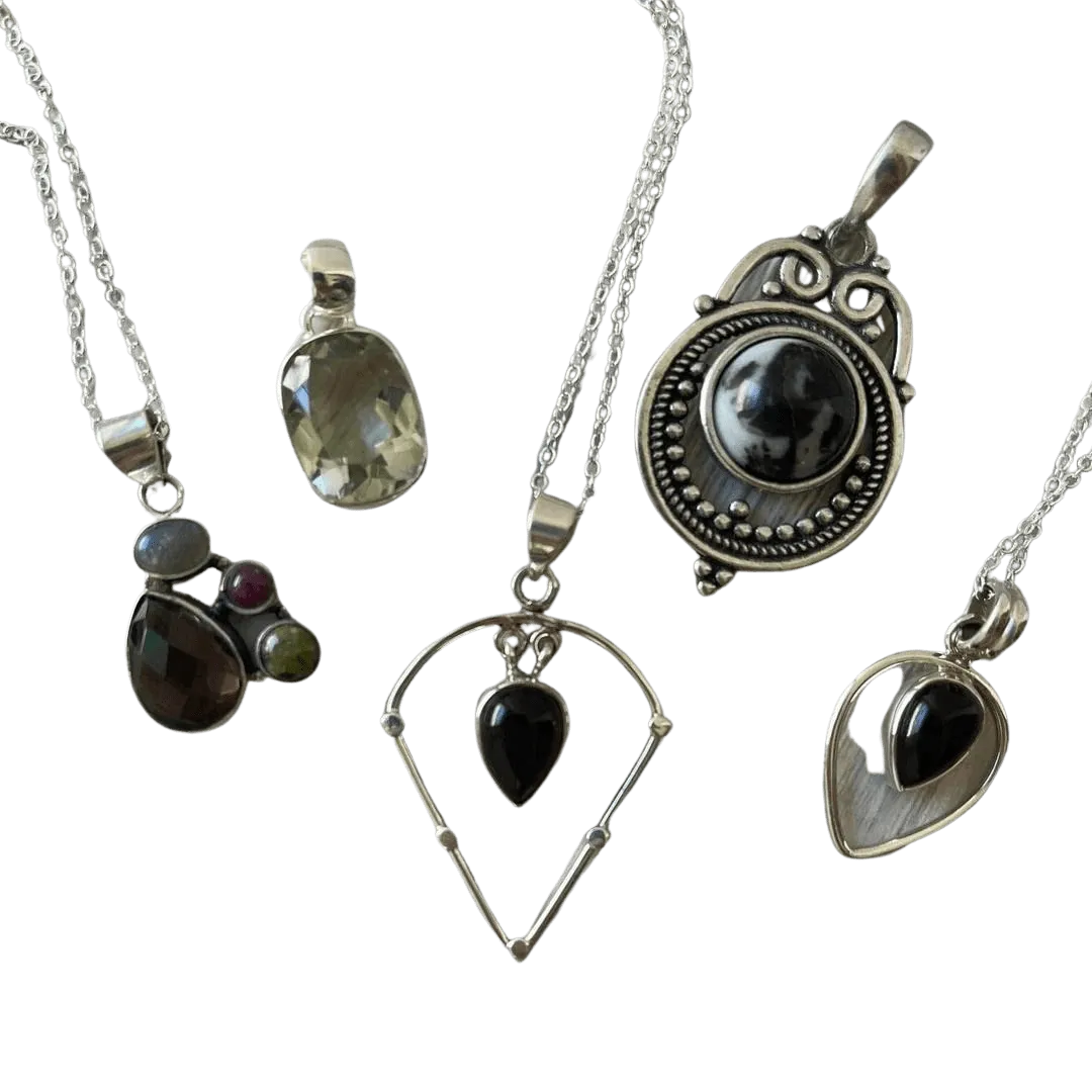 One Off Gemstone Pendants