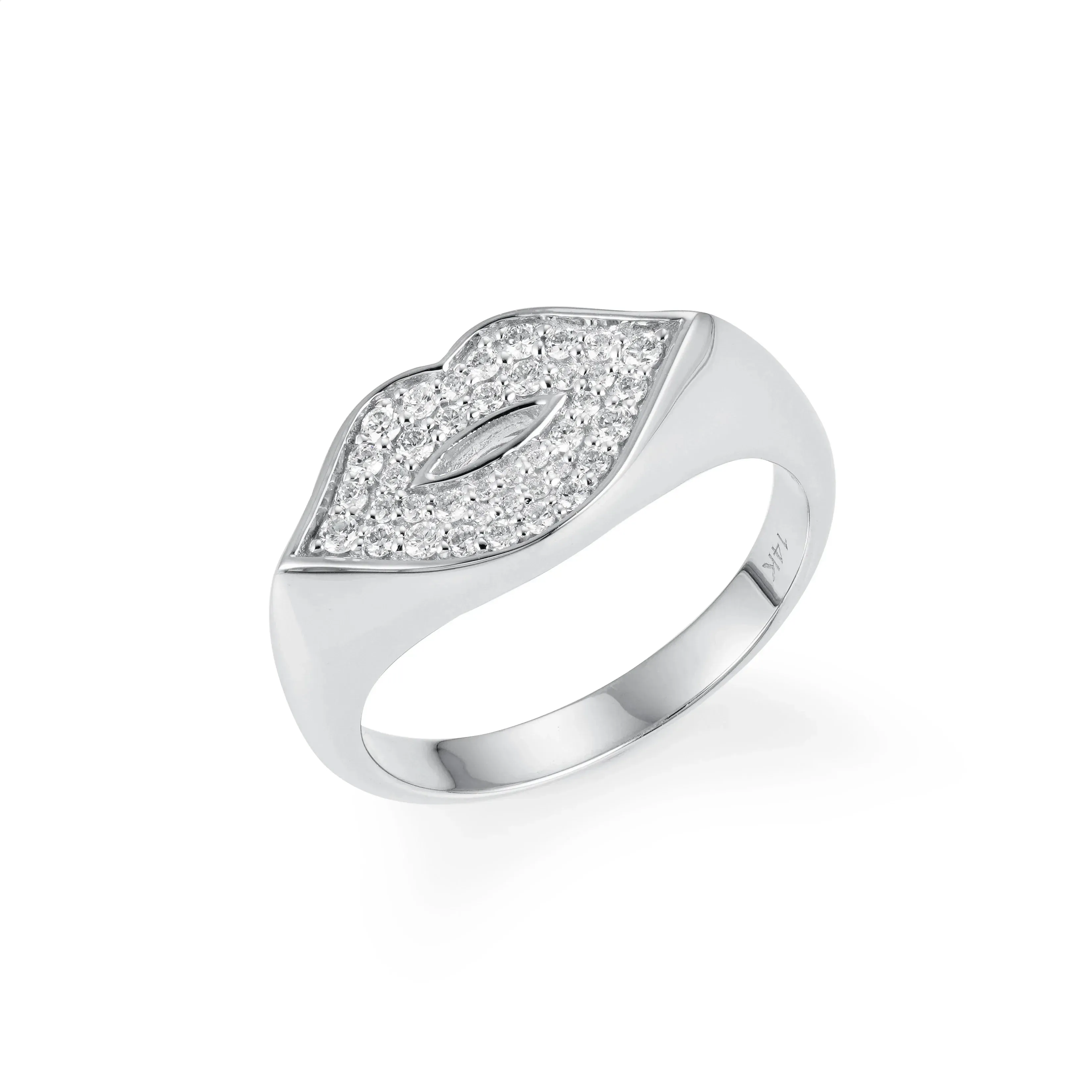 Orchid Gems Lips Diamond Ring