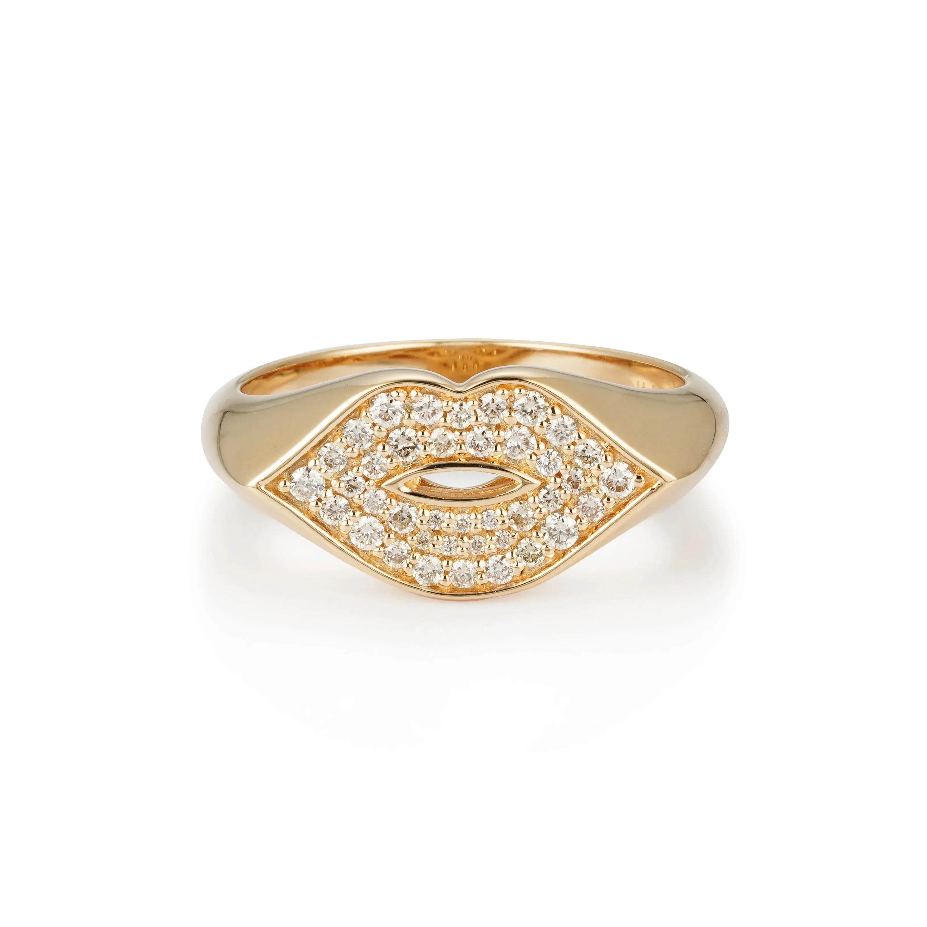 Orchid Gems Lips Diamond Ring