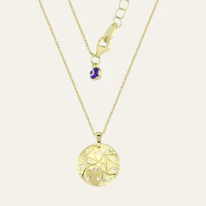Ottoman Embossed Domed Necklace